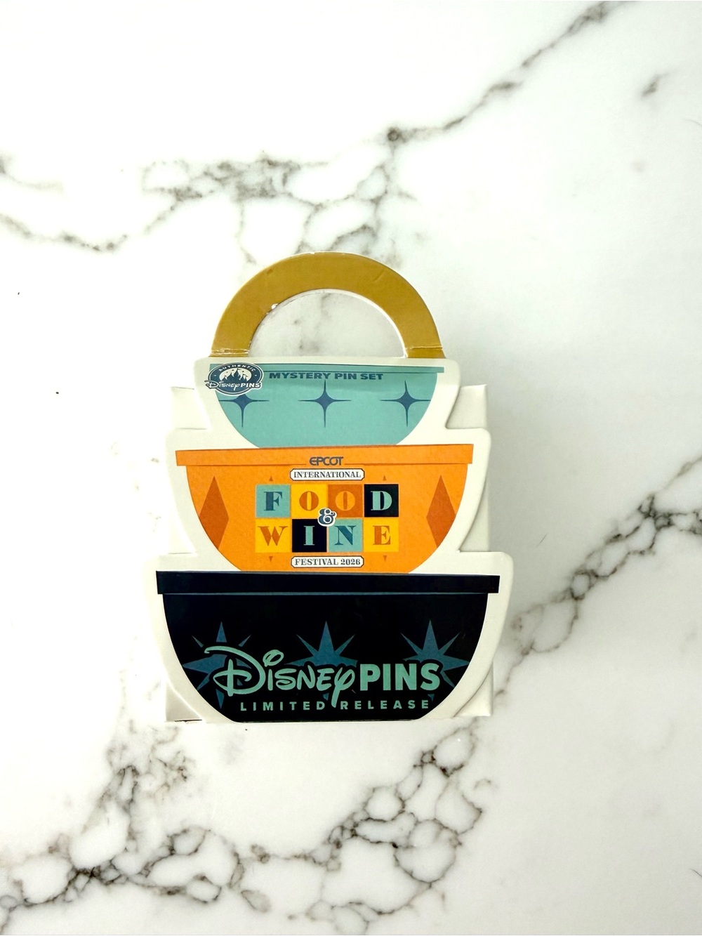 Disney Pins Food & Wine Festival Mystery Pin Set - 2 Pins